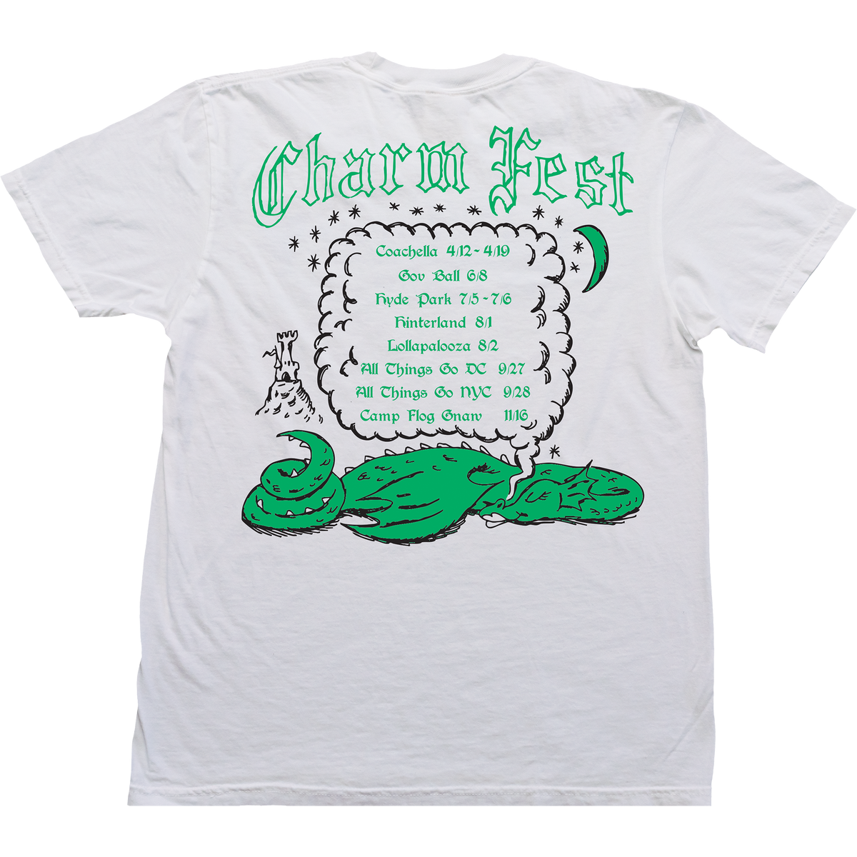 The Charmer Fest Tee (White) – Clairo