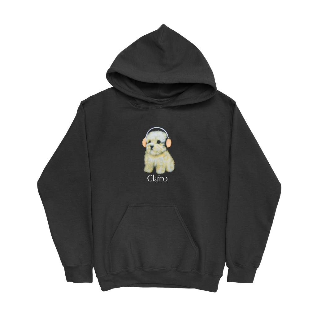 Black hoodie for shop dog