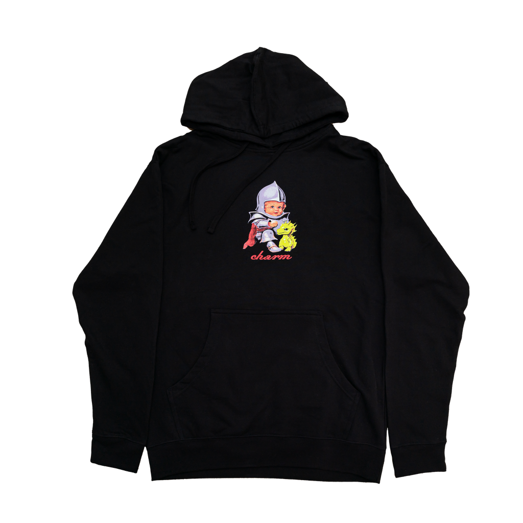 Charm Baby Knight Hoodie Black