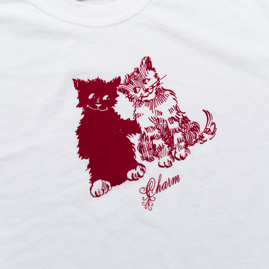 ミュージシャン Clairo Charm Spell Tee (Espresso) Clairo Charm Spell Tee (Espresso) Charm Friends Tee (White