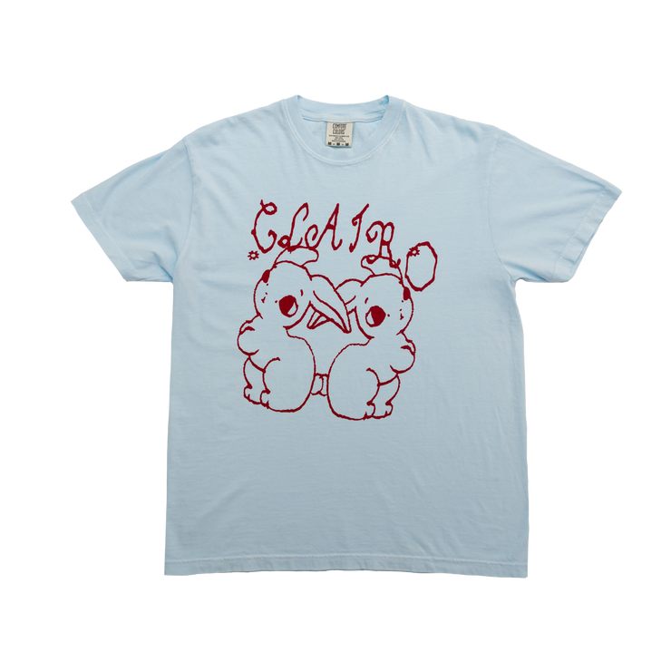 Clairo Bunnies Tee (Light Blue)