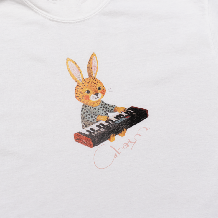 Charm Rabbit Tee (White)